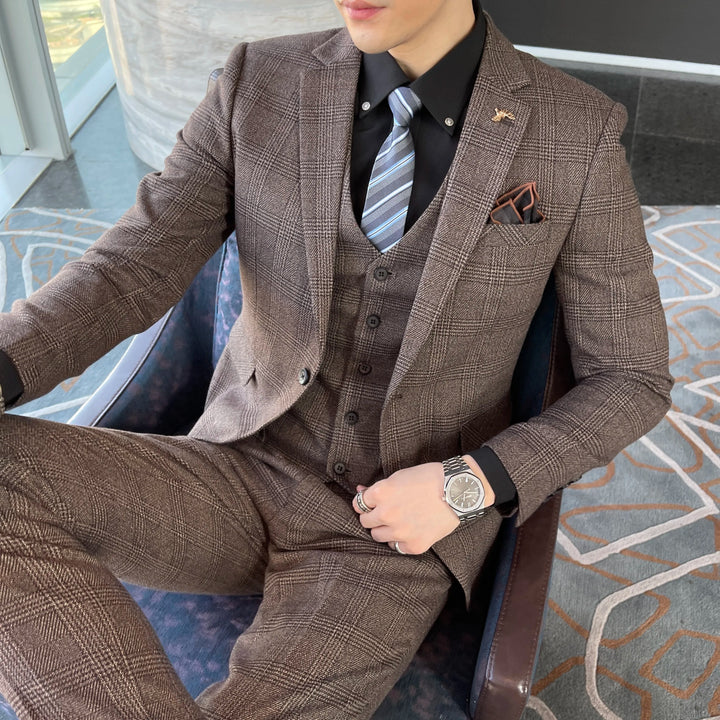 Costume élégant pour homme invité de mariage | Trois pièces