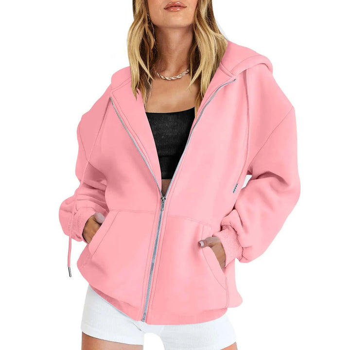 Valeria | Sweat à capuche zippé pour femmes confortable et stylé
