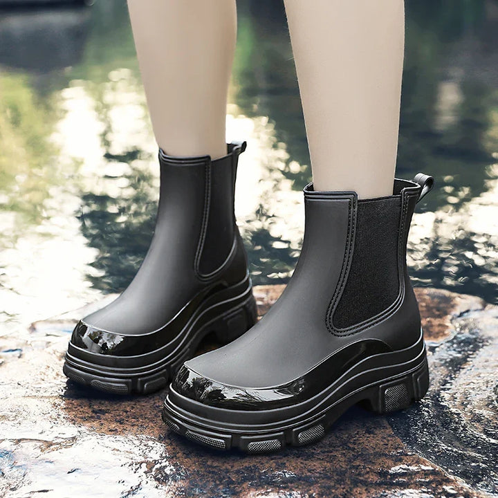 Bottes en caoutchouc imperméables pour femmes | Tige courte
