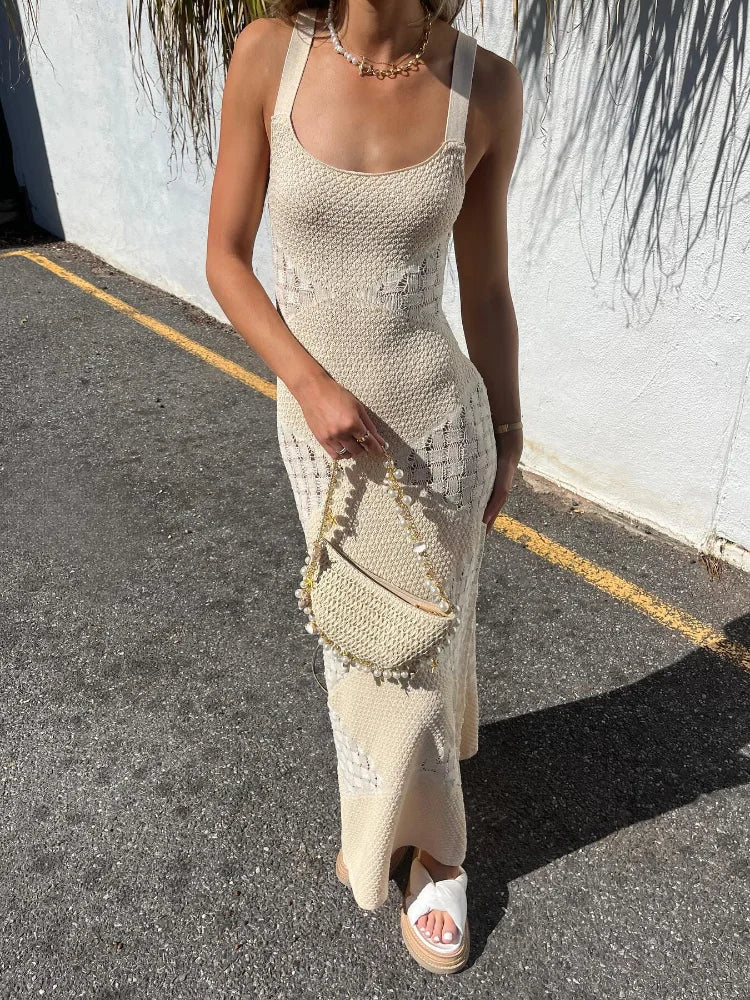 Caroline | Robe Tricot Mykonos