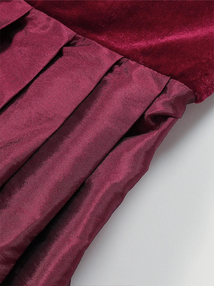 Robe Dirndl Élégante Rouge pour Femmes Oktoberfest
