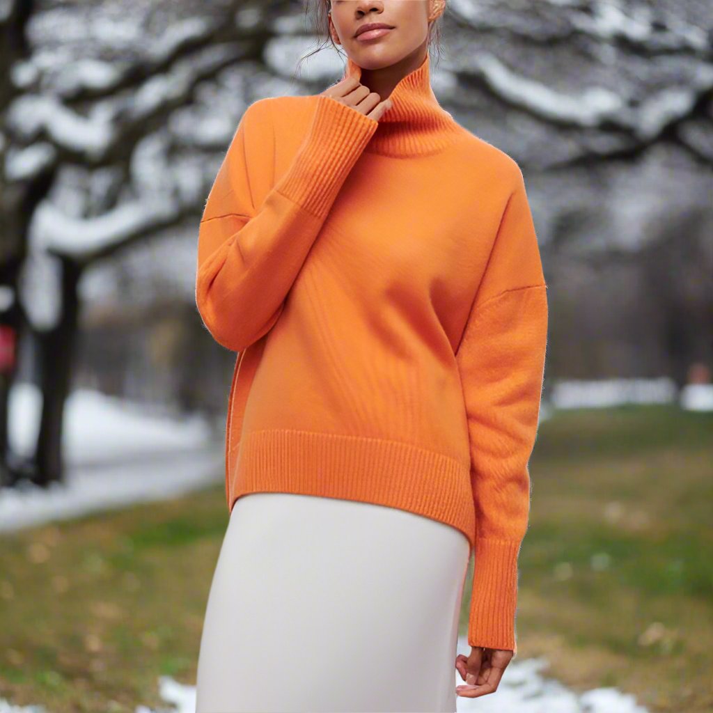 Pull à col roulé classique, chic et confortable pour femmes