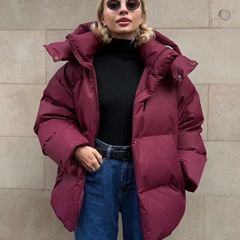 Veste matelassée jaune, chaude et remarquée pour femmes