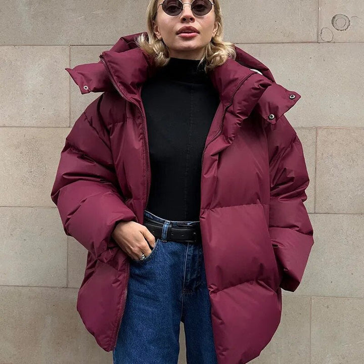 Veste matelassée jaune, chaude et remarquée pour femmes