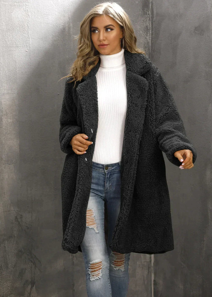 Manteau d'hiver élégant, polyvalent et confortable pour femmes