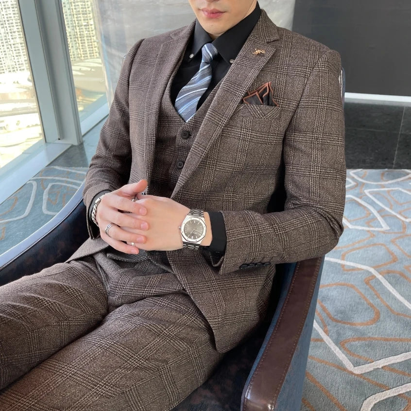 Costume élégant pour homme invité de mariage | Trois pièces