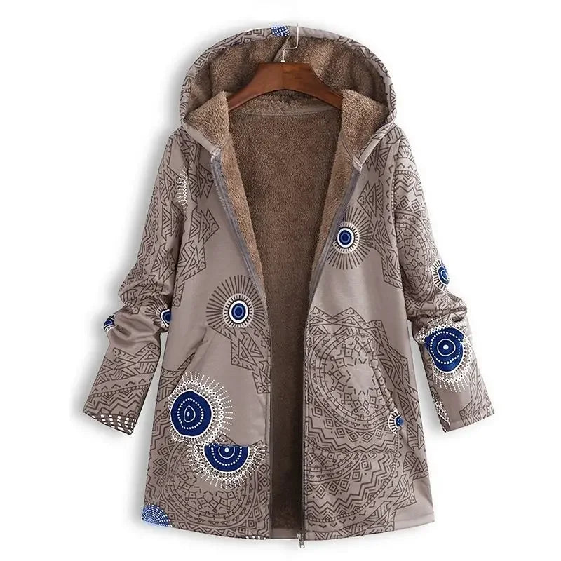 Sanja | Manteau parka féminin au motif stylé et chaleureux