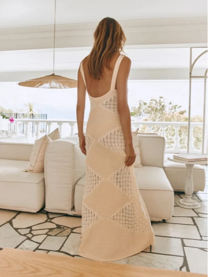 Caroline | Robe Tricot Mykonos