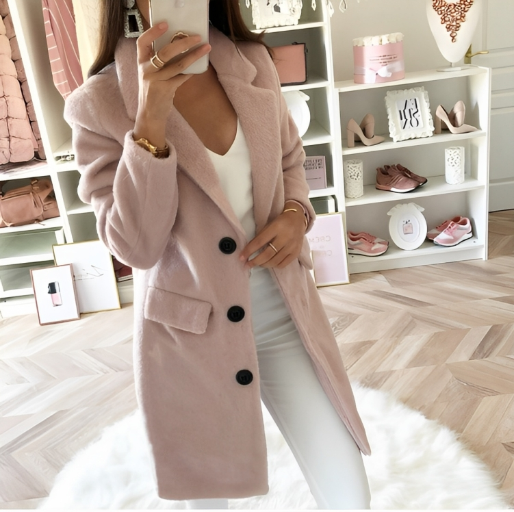 Veste d'hiver luxueuse, douillette et chaude pour femmes