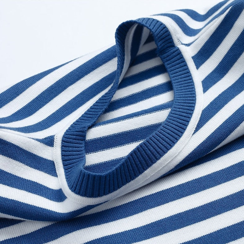 T-shirt rayé élégant, doux et léger pour femmes
