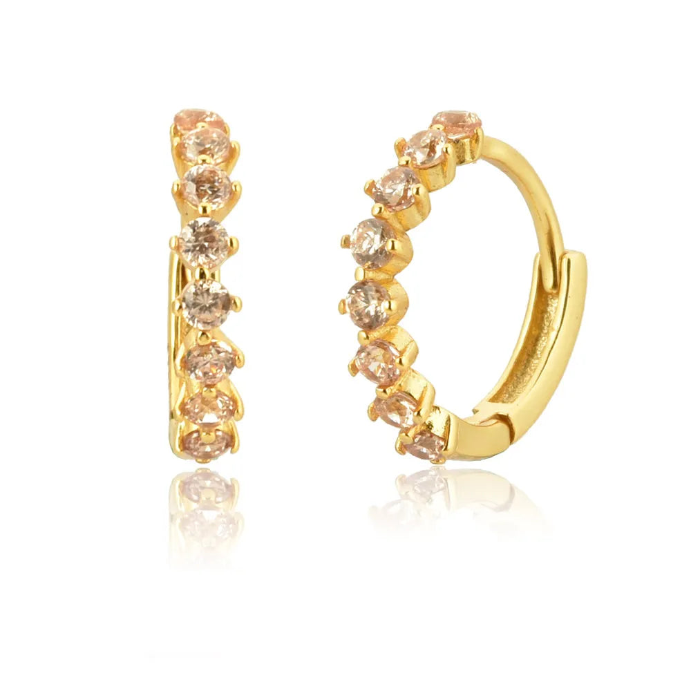 LES BOUCLES D'OREILLES CHIC | QUARTZ ROSE DORÉ