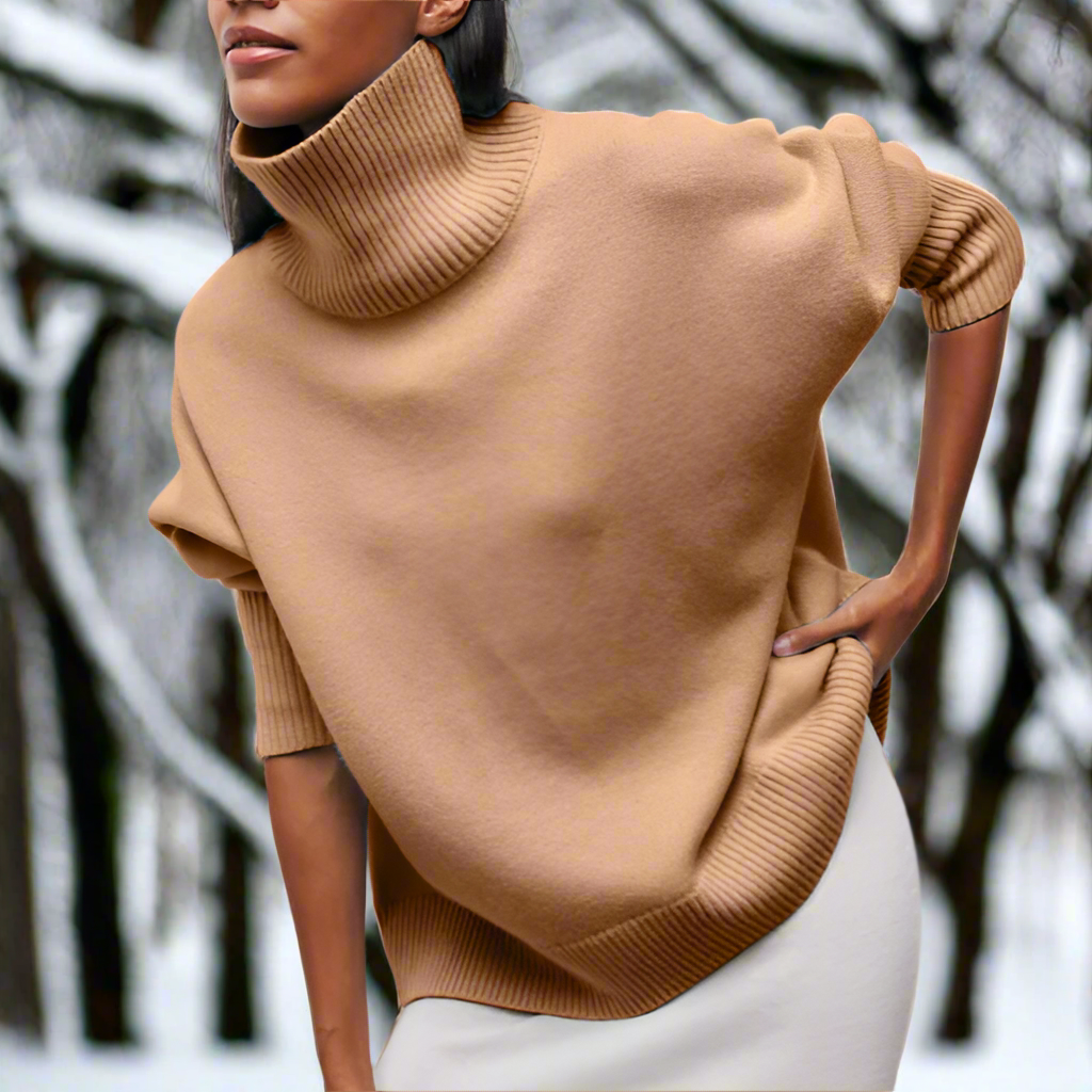 Pull à col roulé classique, chic et confortable pour femmes