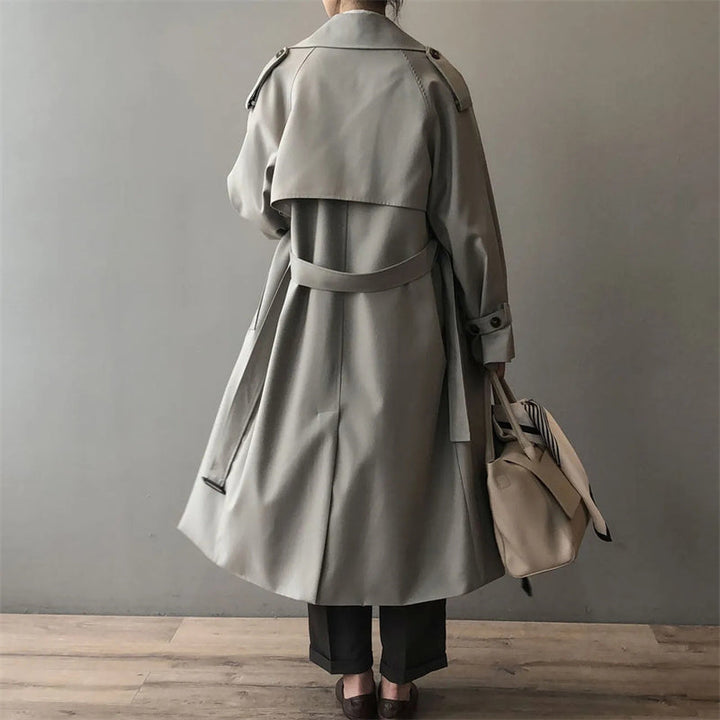 Manteau Trench Long Imperméable pour Femmes | Col Revers