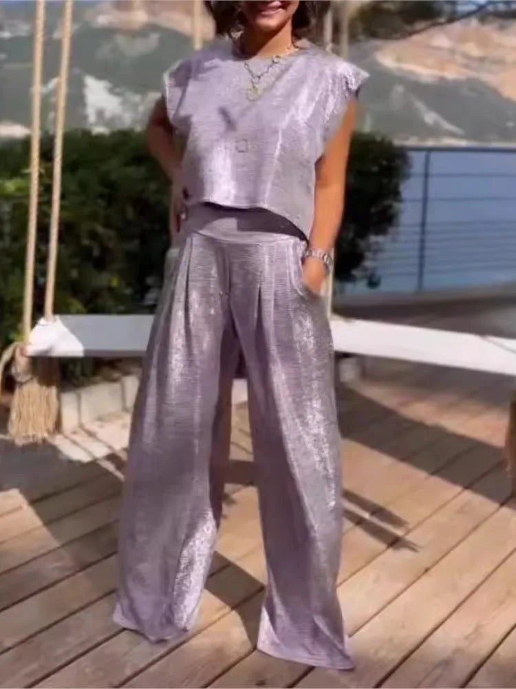 Ensemble élégant à deux pièces pour femmes