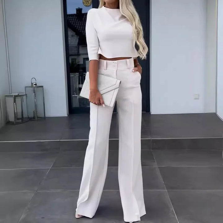 Ensemble Nina™ avec crop-top à col montant