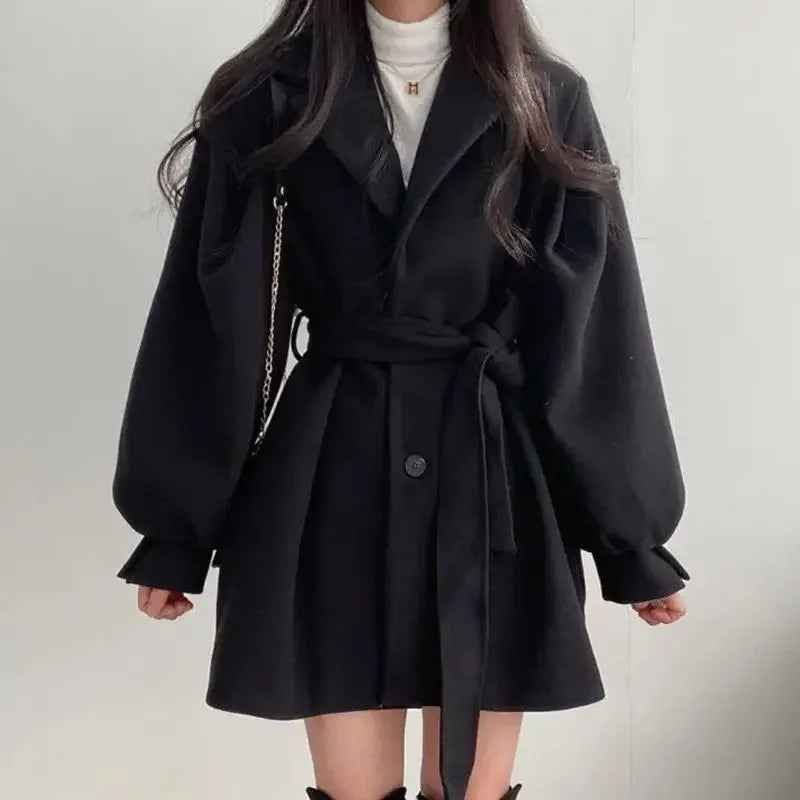Trench-coat Femme Court Moderne | Oversized Élégant