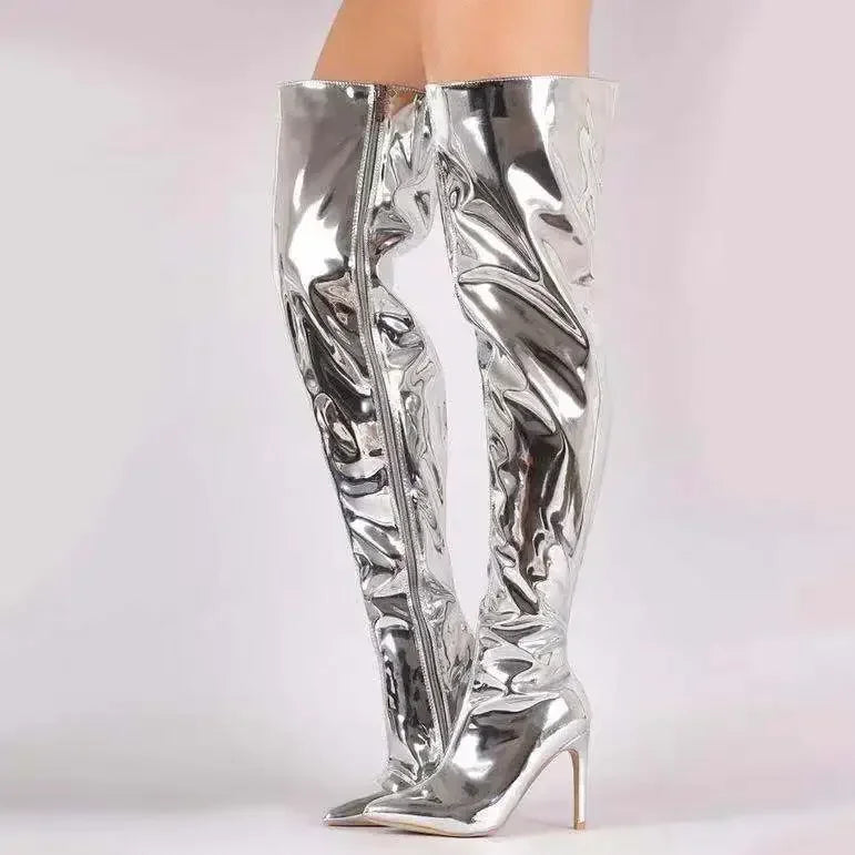 Bottes Overknee Élégantes pour Femmes | Avec Fermeture Éclair