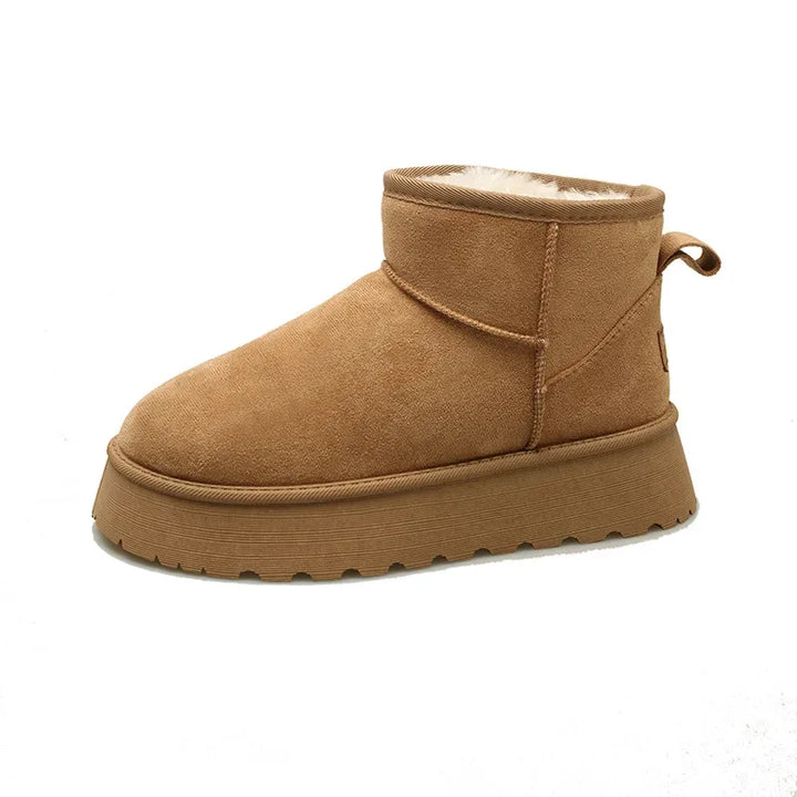 Bottes classiques à plateforme pour femmes avec semelle épaisse