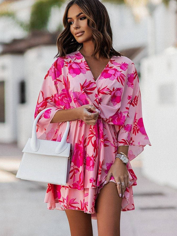 Josie - Robe Minikleid Boho pour femmes