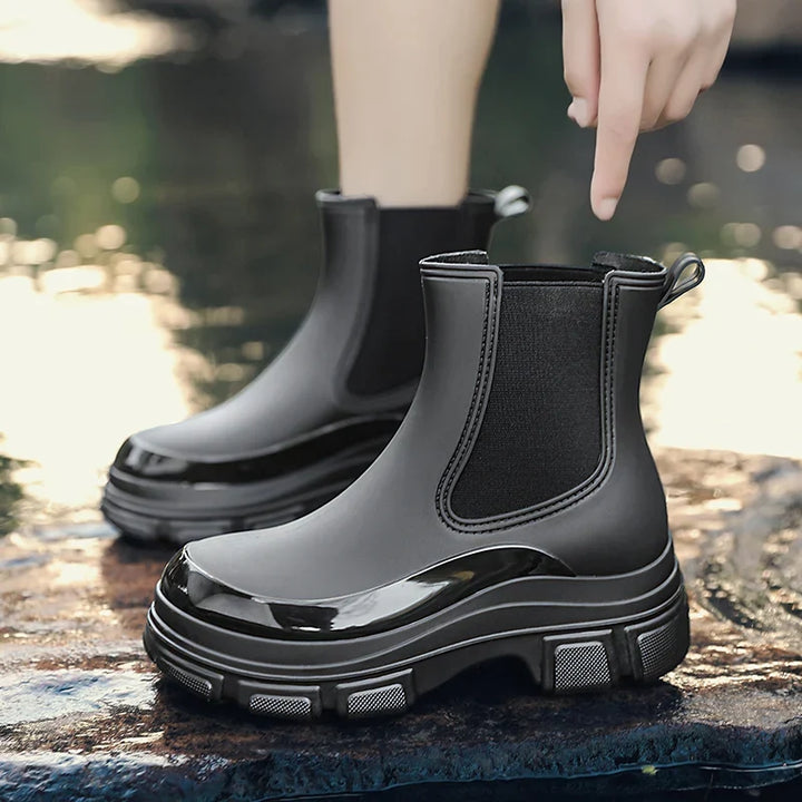 Bottes en caoutchouc imperméables pour femmes | Tige courte