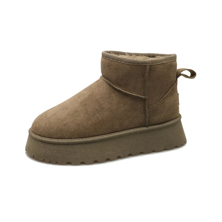 Bottes classiques à plateforme pour femmes avec semelle épaisse