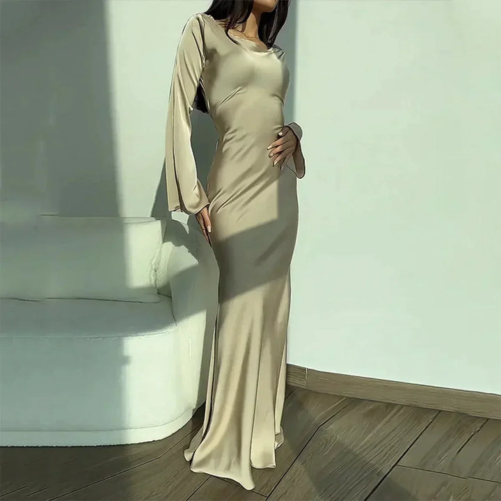 Robe moulante à manches longues pour femmes