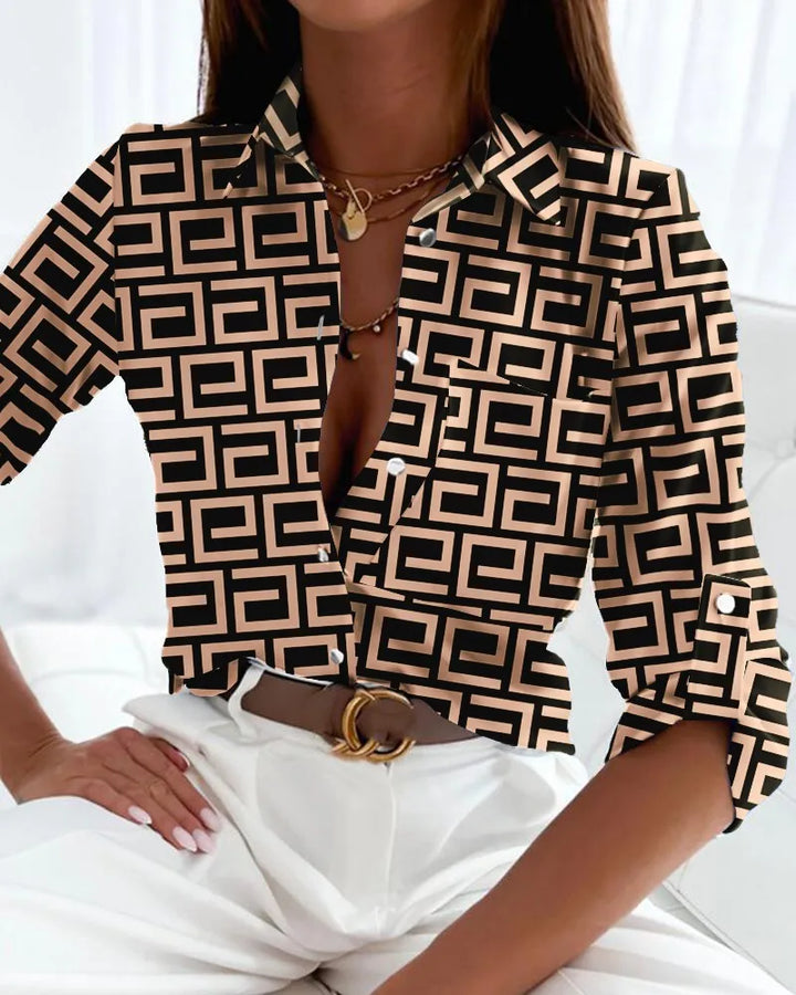Zara | Blouse à Motif Abstrait