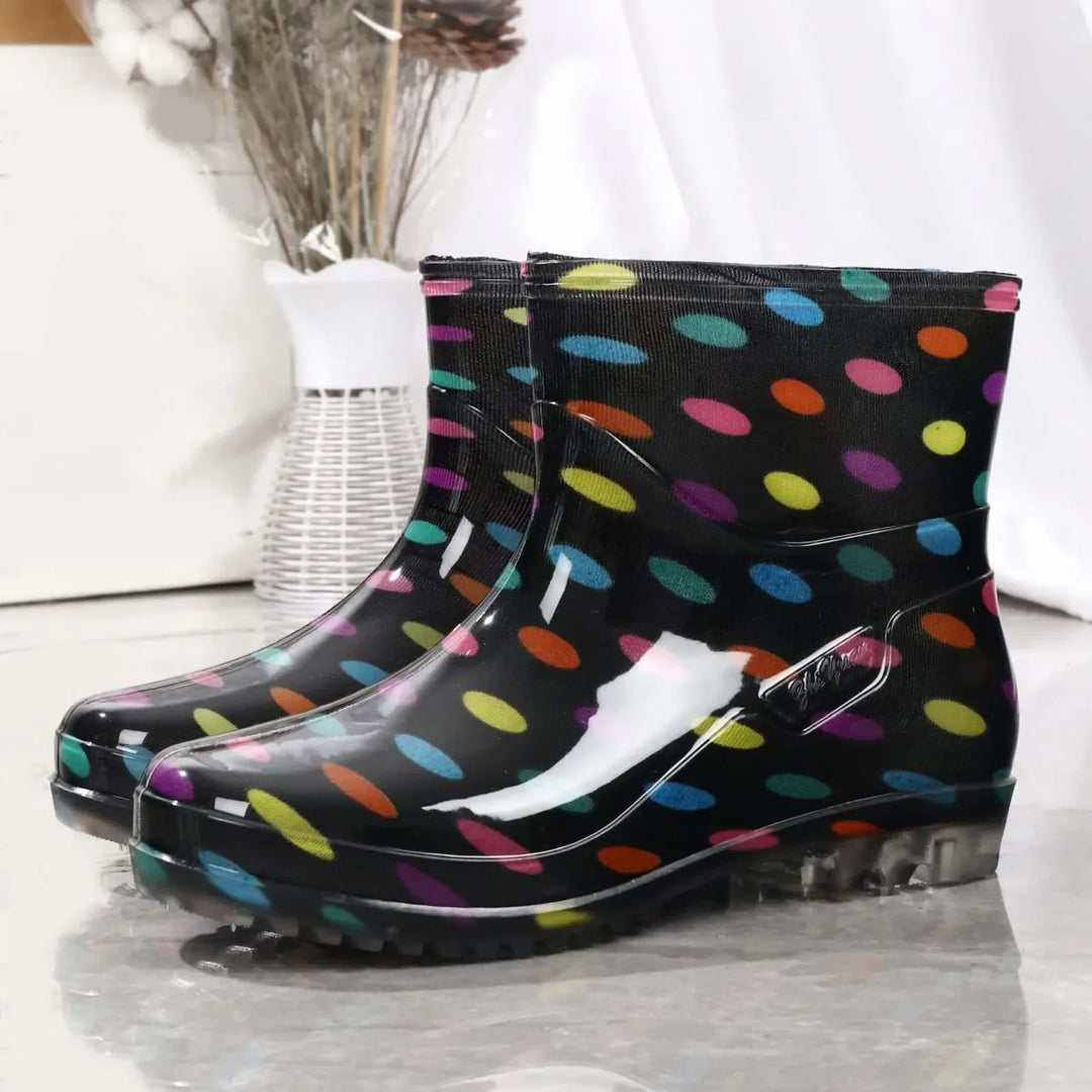 Bottes en Caoutchouc Étanches pour Femmes | Avec Imprimé Coloré