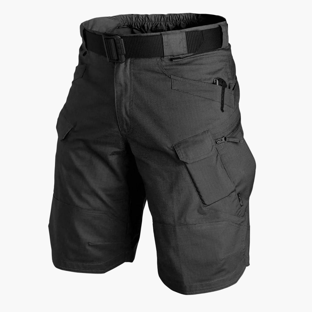 Shorts d'extérieur pour hommes avec poches multifonctionnelles et ceinture