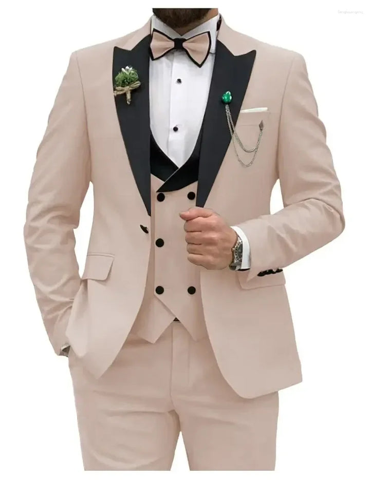 Costume Classique pour Hommes Invités de Mariage | Trois Pièces