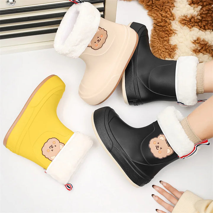 Bottes en caoutchouc imperméables pour femmes | Design ours