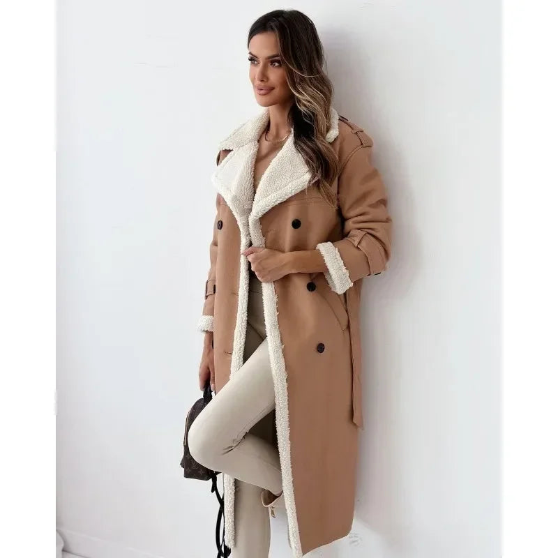 Eloisa | Trench-coat élégant pour femmes avec doublure en fausse fourrure