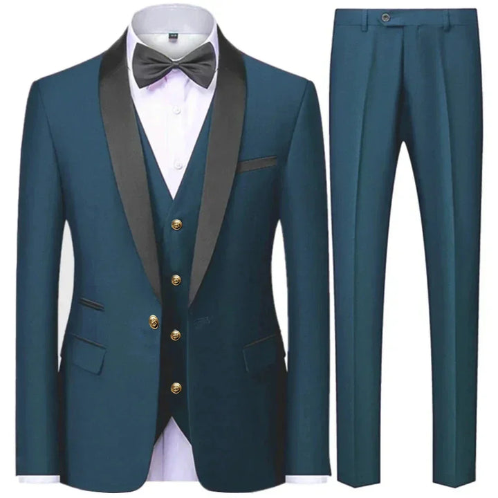 Costume pour homme 3 pièces pour invité de mariage | Veste, gilet et pantalon