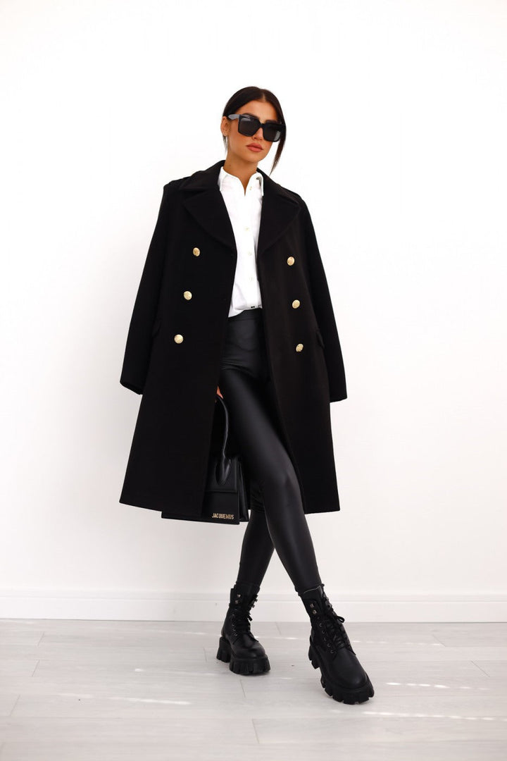 Trench-coat Femme Élégant | Hiver Long Double Boutonnage