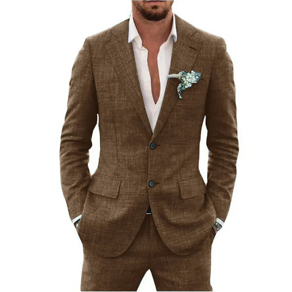 Costume d'été 2 pièces pour homme invité de mariage | Léger