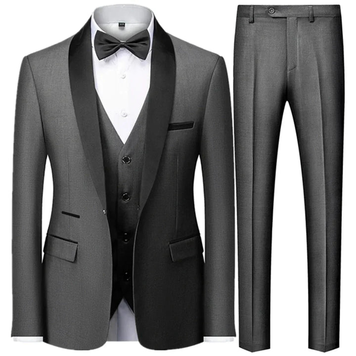 Costume pour homme 3 pièces pour invité de mariage | Veste, gilet et pantalon