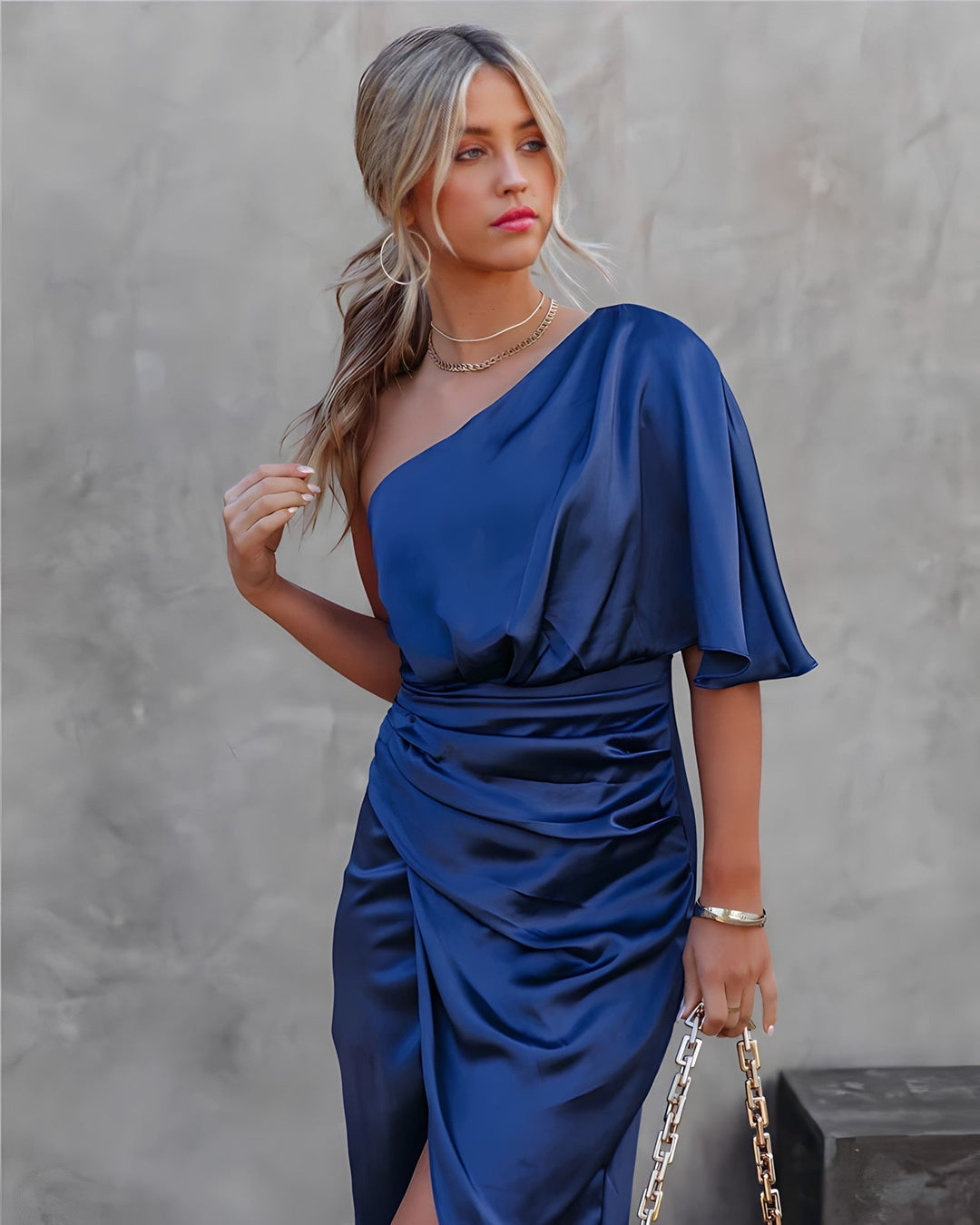 Kumari | Robe de soirée élégante à épaule unique