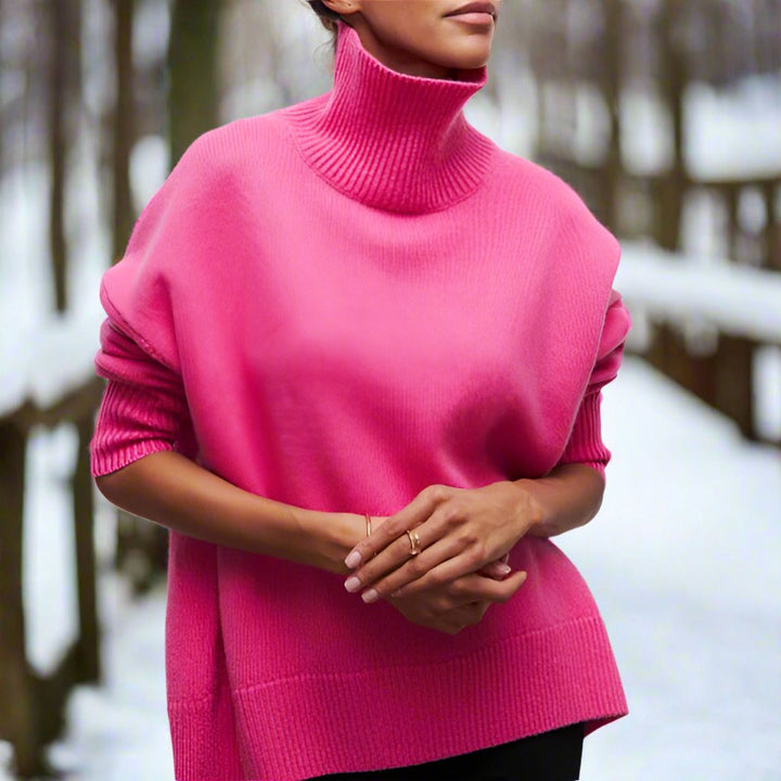 Pull à col roulé classique, chic et confortable pour femmes
