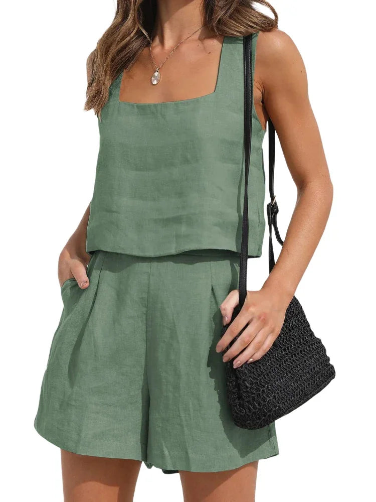 Ensemble élégant composé d'une veste et d'un short pour femmes