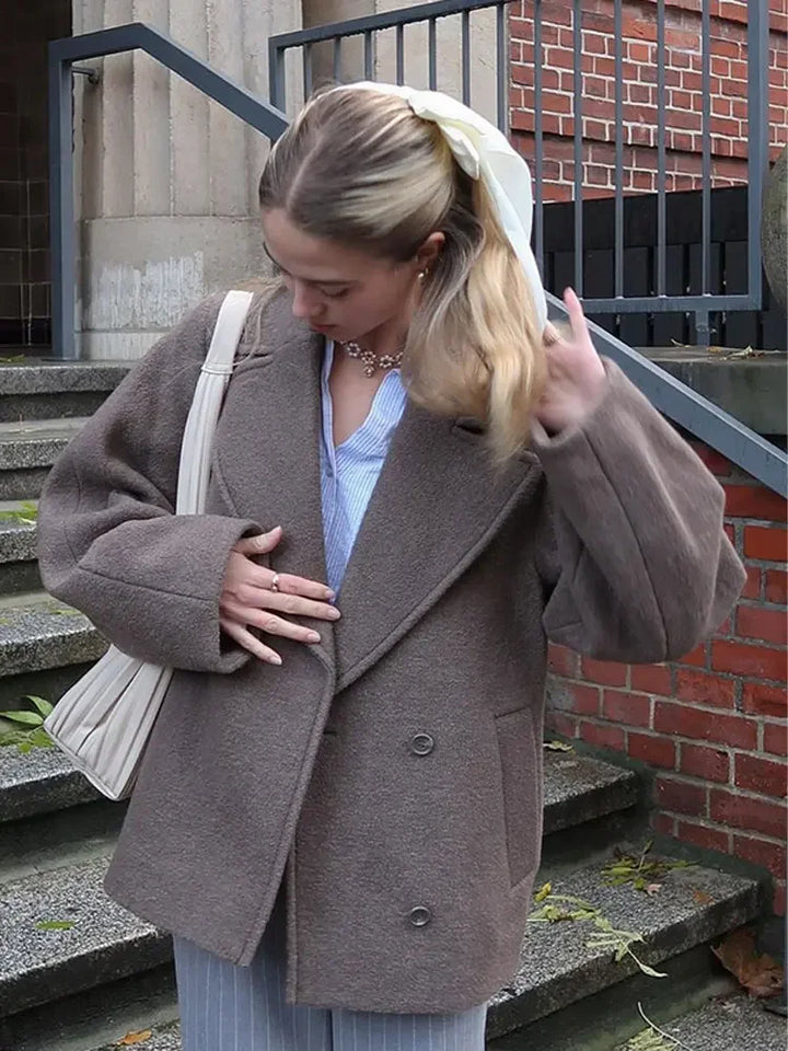 Wanda | Manteau élégant à revers pour femmes