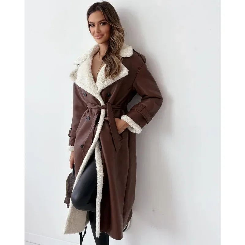 Eloisa | Trench-coat élégant pour femmes avec doublure en fausse fourrure