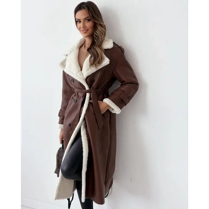 Eloisa | Trench-coat élégant pour femmes avec doublure en fausse fourrure