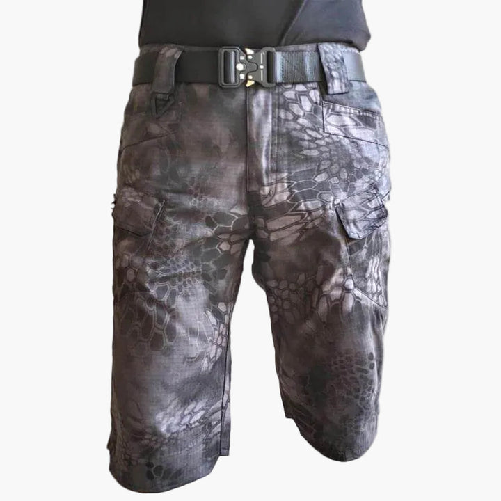Shorts d'extérieur pour hommes avec poches multifonctionnelles et ceinture