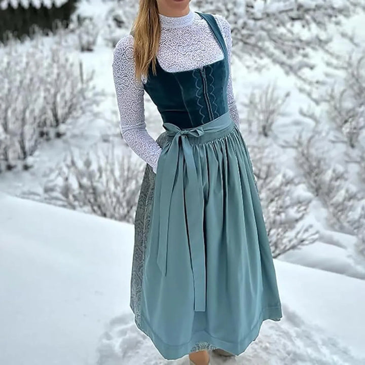 Robe Dirndl Vintage Élégante pour Femmes - Oktoberfest