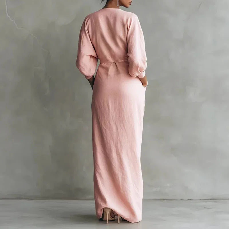 Susan | Robe Maxi à Enveloppe à Décolleté en V pour Femmes