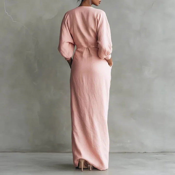 Susan | Robe Maxi à Enveloppe à Décolleté en V pour Femmes