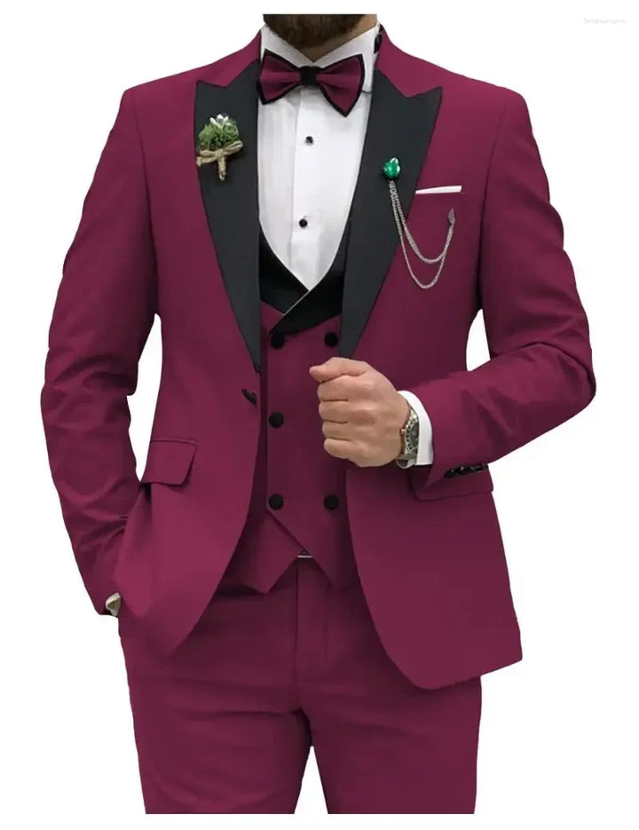 Costume Classique pour Hommes Invités de Mariage | Trois Pièces