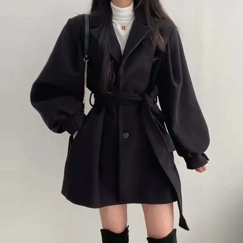 Manteau trench pour femmes avec ceinture | Élégant