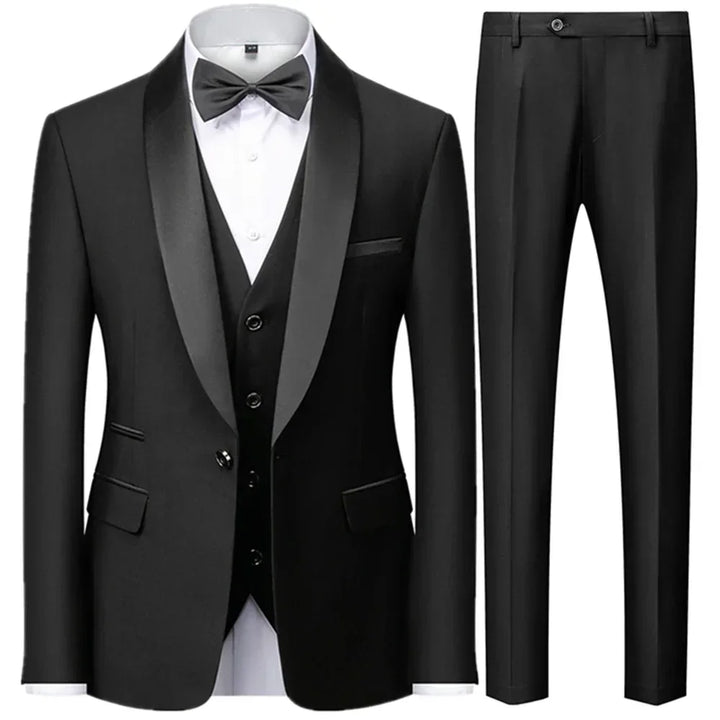 Costume pour homme 3 pièces pour invité de mariage | Veste, gilet et pantalon