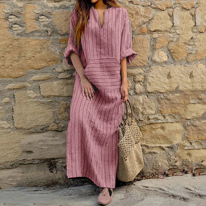 Ingeborg™ | Robe maxi vintage rayée
